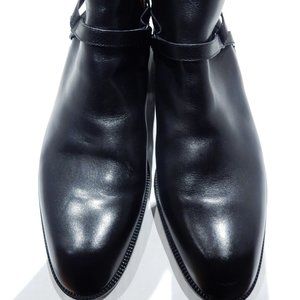 Gucci Black Leather Ankle Boots in Size EU 44 / USA 10 - 10.5